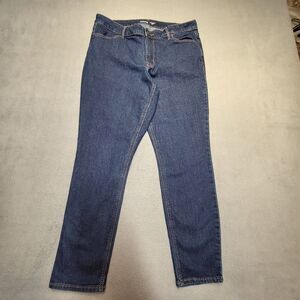 Old Navy Jeans Womens 12 Blue Super Skinny Leg Distressed Denim Stretch